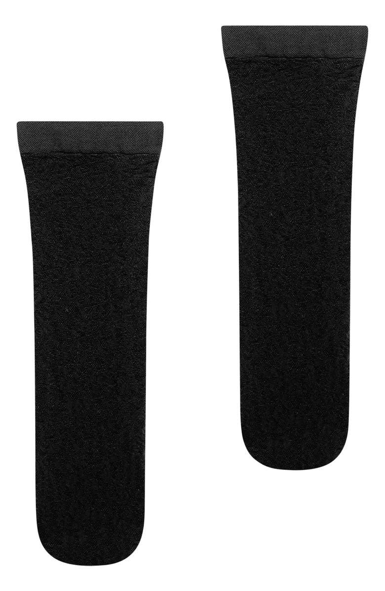 Wolford Floral Jacquard Ankle Socks, Alternate, color, 