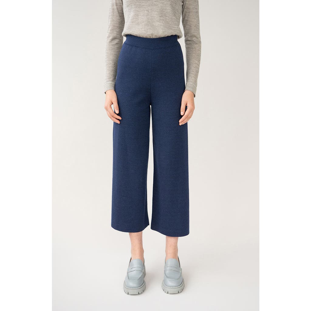 Sskein Wide Leg Trousers In Navy