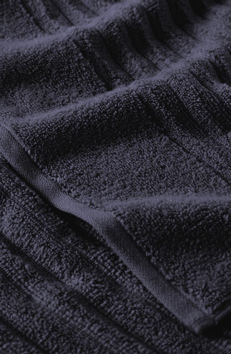 Woven & Weft Combed Cotton 2-Pack Bath Towels, Alternate, color, Navy Blue