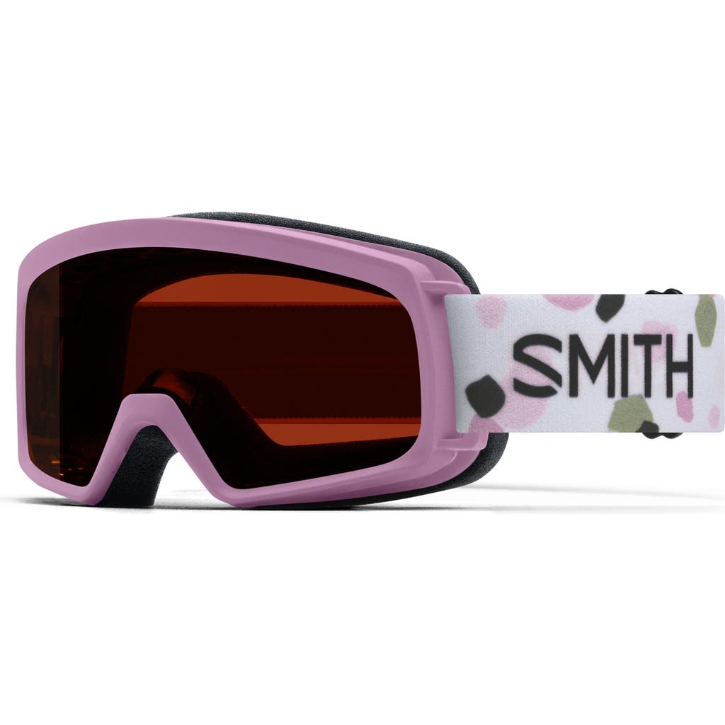 Smith Kids' Rascal Cylindrical Carbonic-x Over The Glasses Snow Goggles In Pink