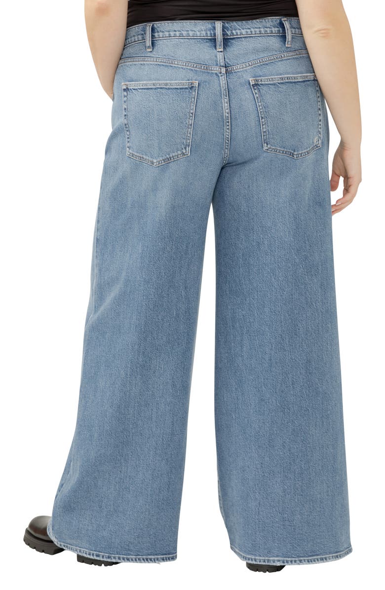 Silver Jeans Co. Highly Desirable High Waist Ultra Wide Leg Jeans, Alternate, color, 