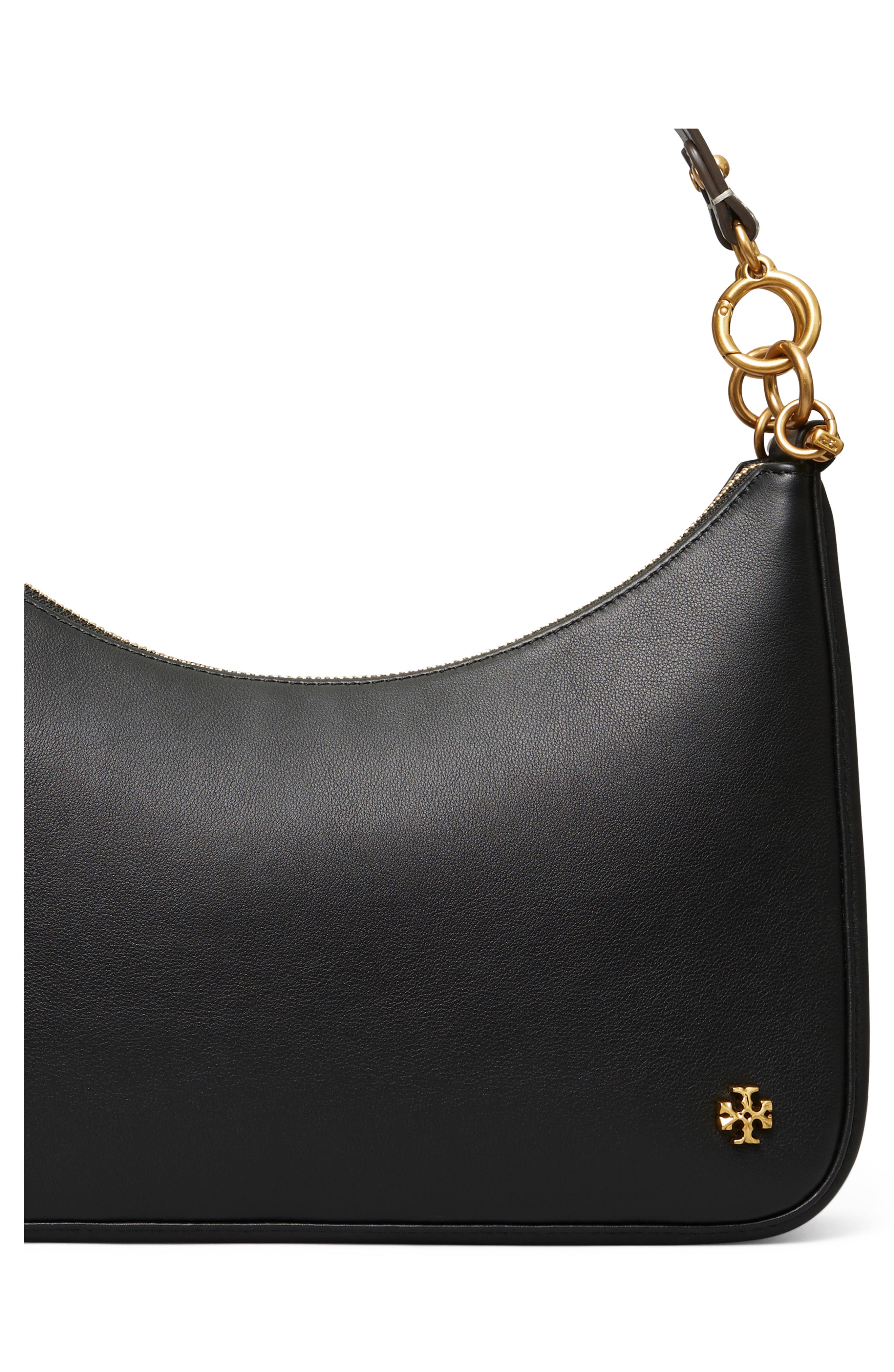 Tory Burch 151 Mercer Leather Crescent Bag, Alternate, color, 