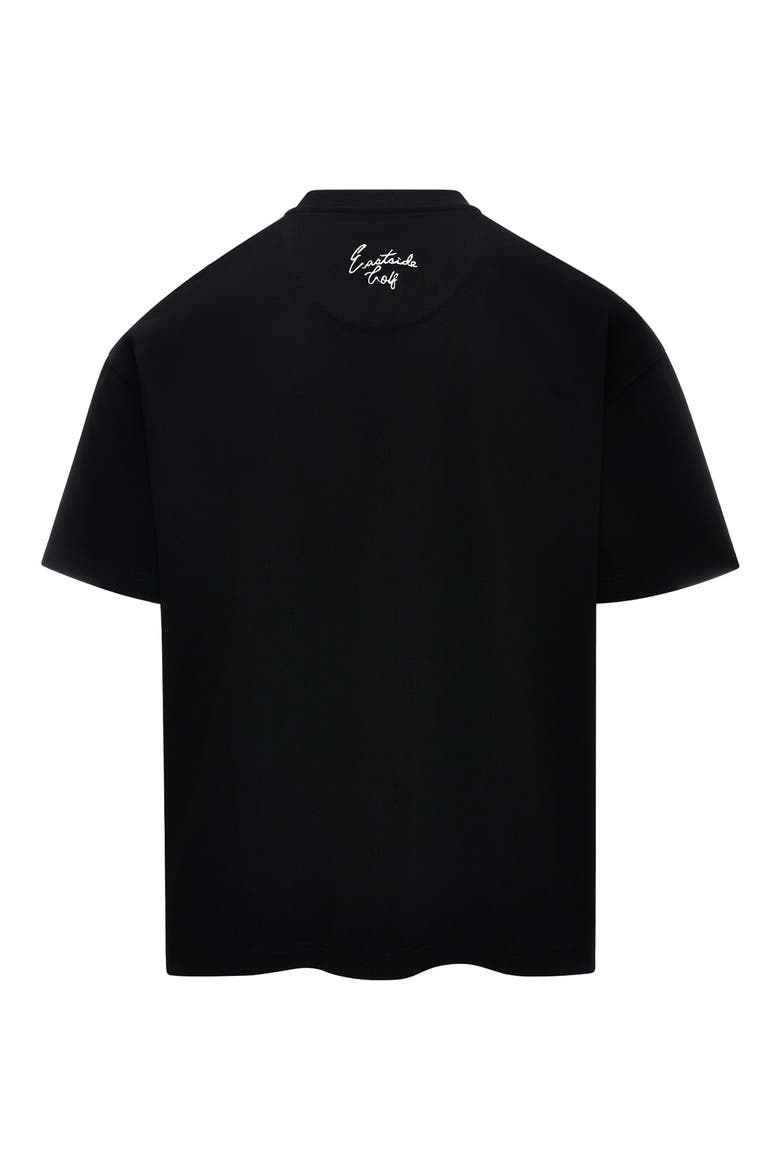 Sequence Embroidered T-Shirt, Alternate, color, BLACK