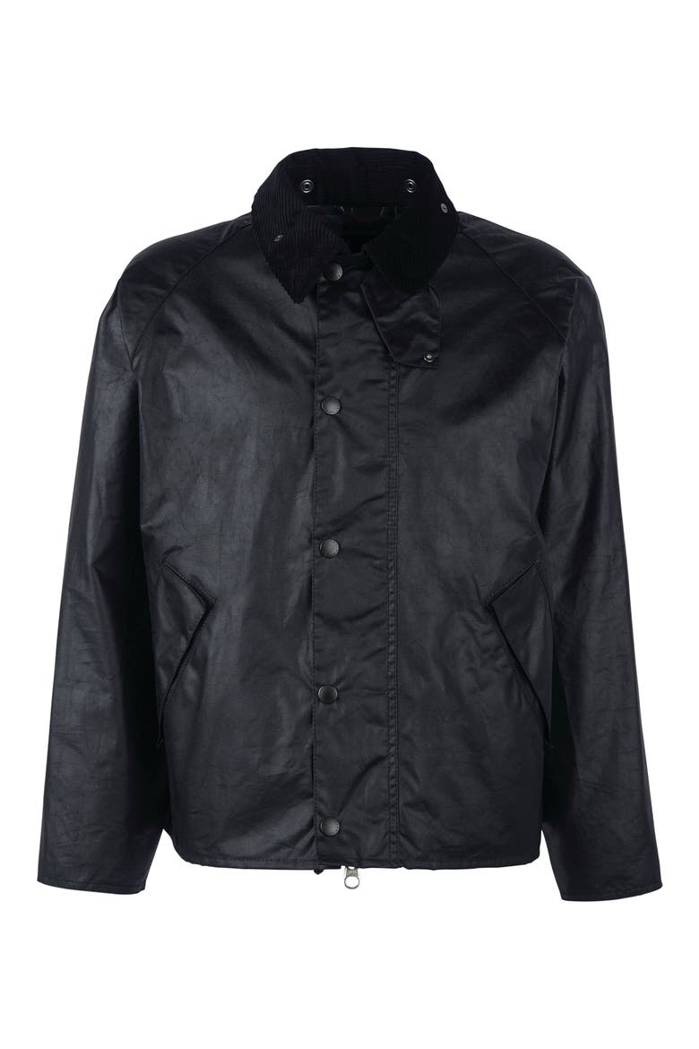 Transport Wax Jacket, Alternate, color, BLACK