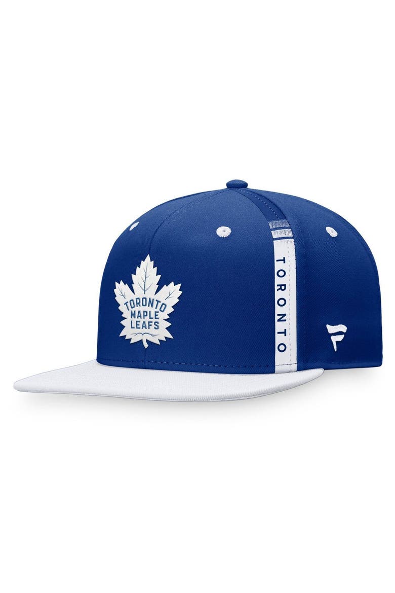 Men's Fanatics Branded Blue/White Toronto Maple Leafs 2022 NHL Draft Authentic Pro Snapback Hat, Main, color, Blue