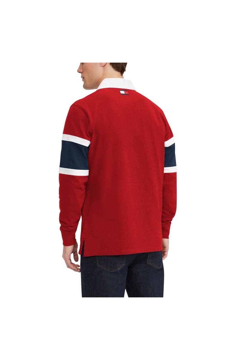 Tommy Hilfiger Men's Tommy Hilfiger Red Washington Capitals Martin Rugby Long Sleeve T-Shirt, Alternate, color,