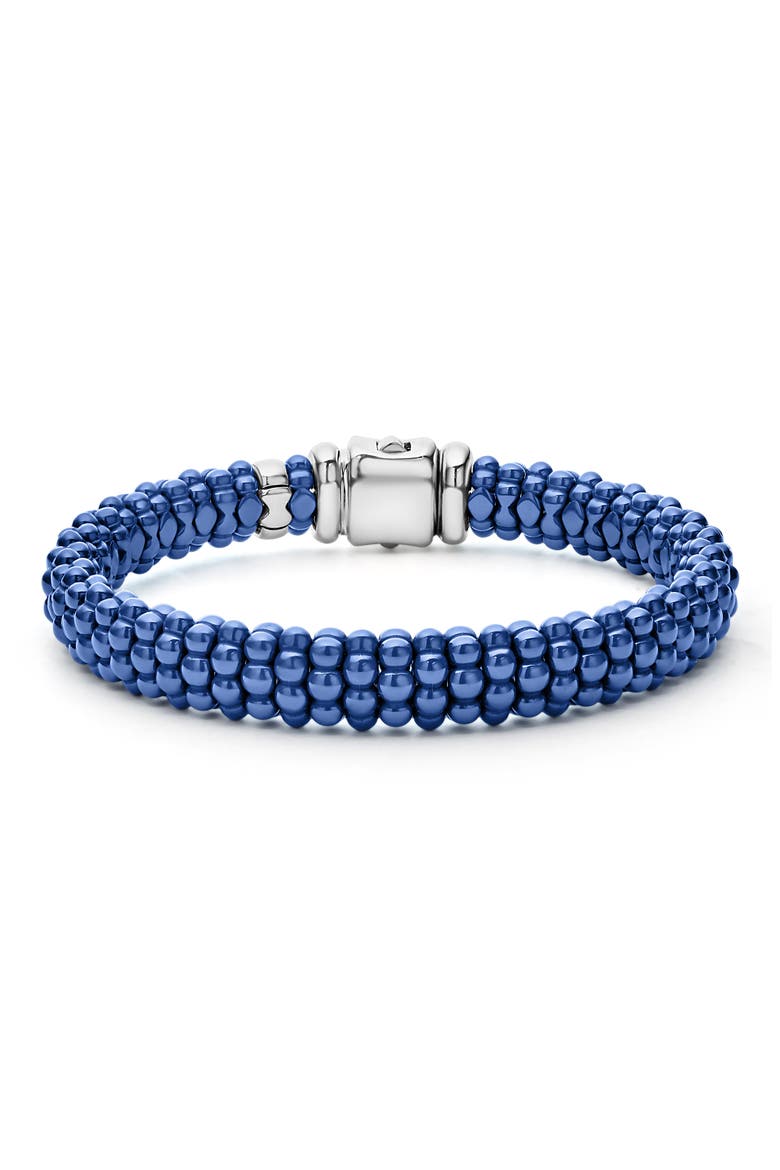 Blue Caviar Ceramic Rope Bracelet, Main, color, ULTRAMARINE