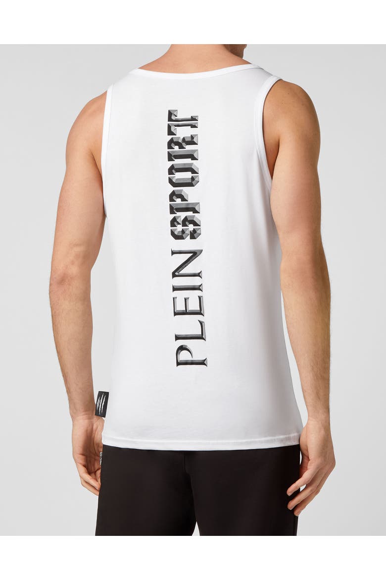 Tank Top Tiger Men, Alternate, color, white/black