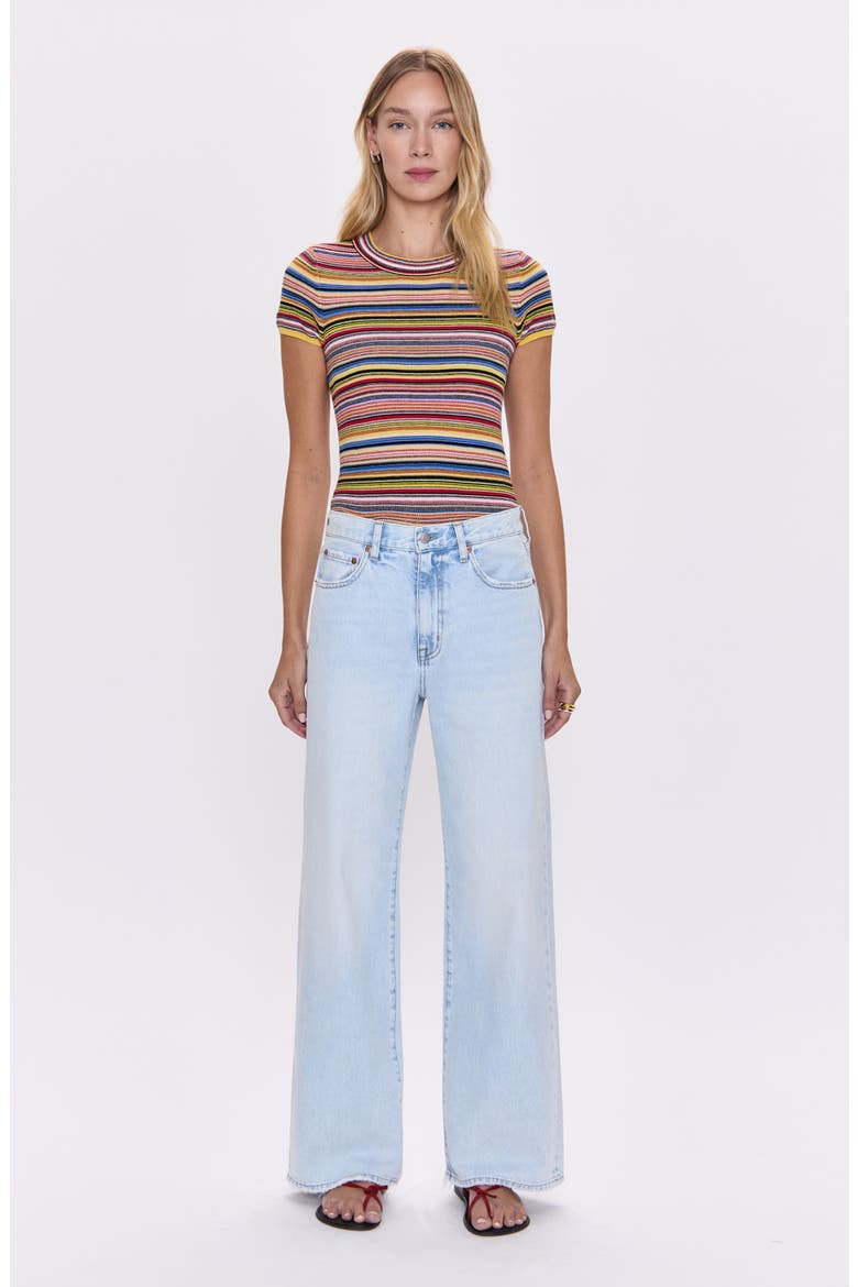 Hendrix High Waist Wide Leg Jeans, Alternate, color, WATERFALL
