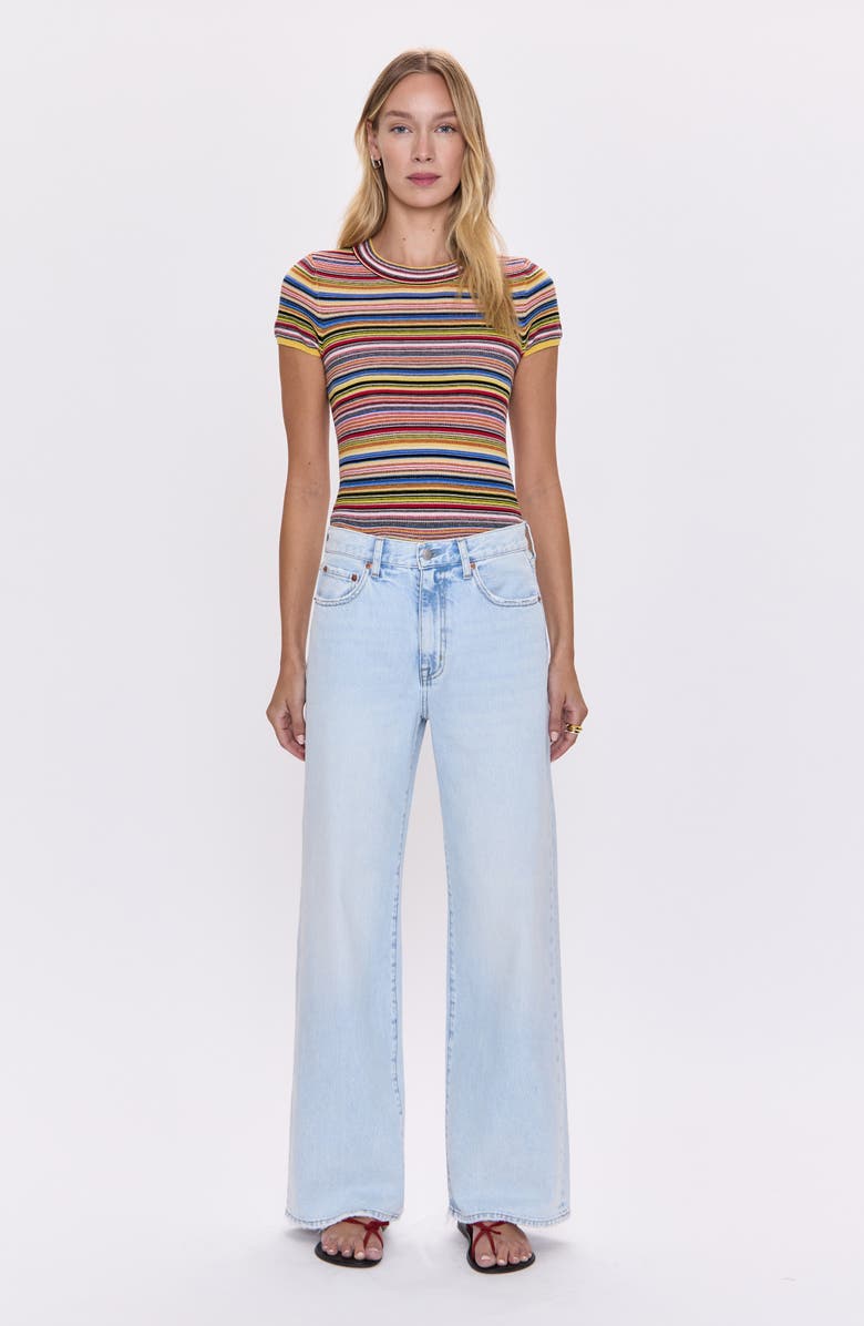 Pistola Hendrix High Waist Wide Leg Jeans, Alternate, color, 