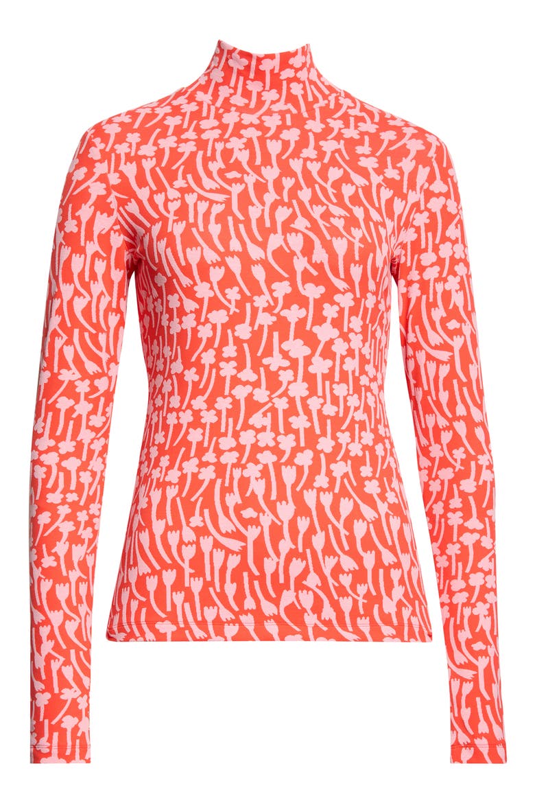 Tuulahdus Turtleneck Top, Alternate, color, RED ROSE