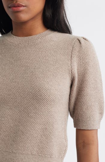 Manta Textured Puff Short Sleeve Sweater