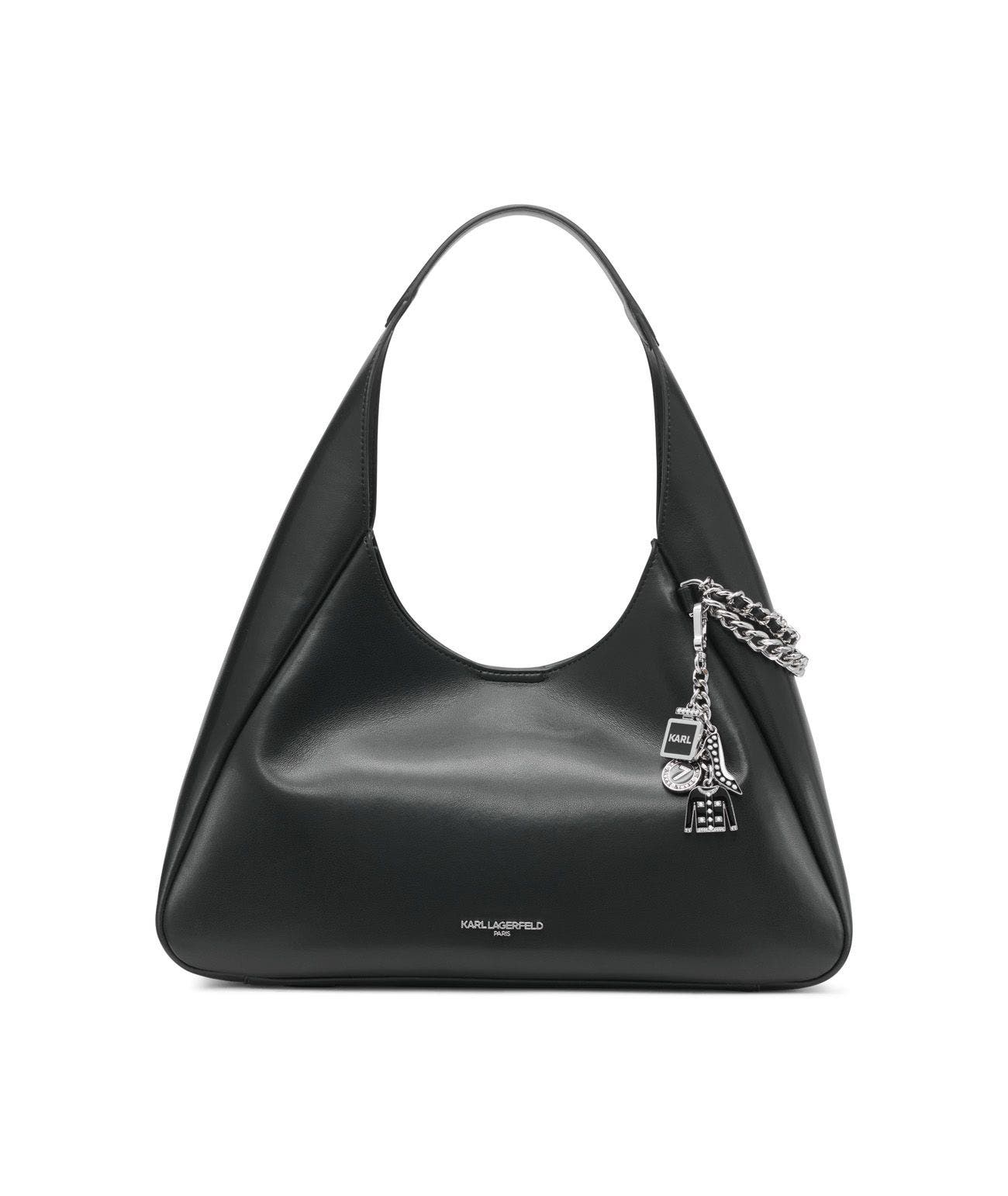 KARL LAGERFELD PARIS Delaine Medium Hobo Bag, Main, color, 