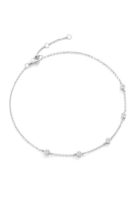 Bezel Set Cubic Zirconia Bracelet