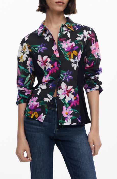 Desigual Floral Button-Up Shirt