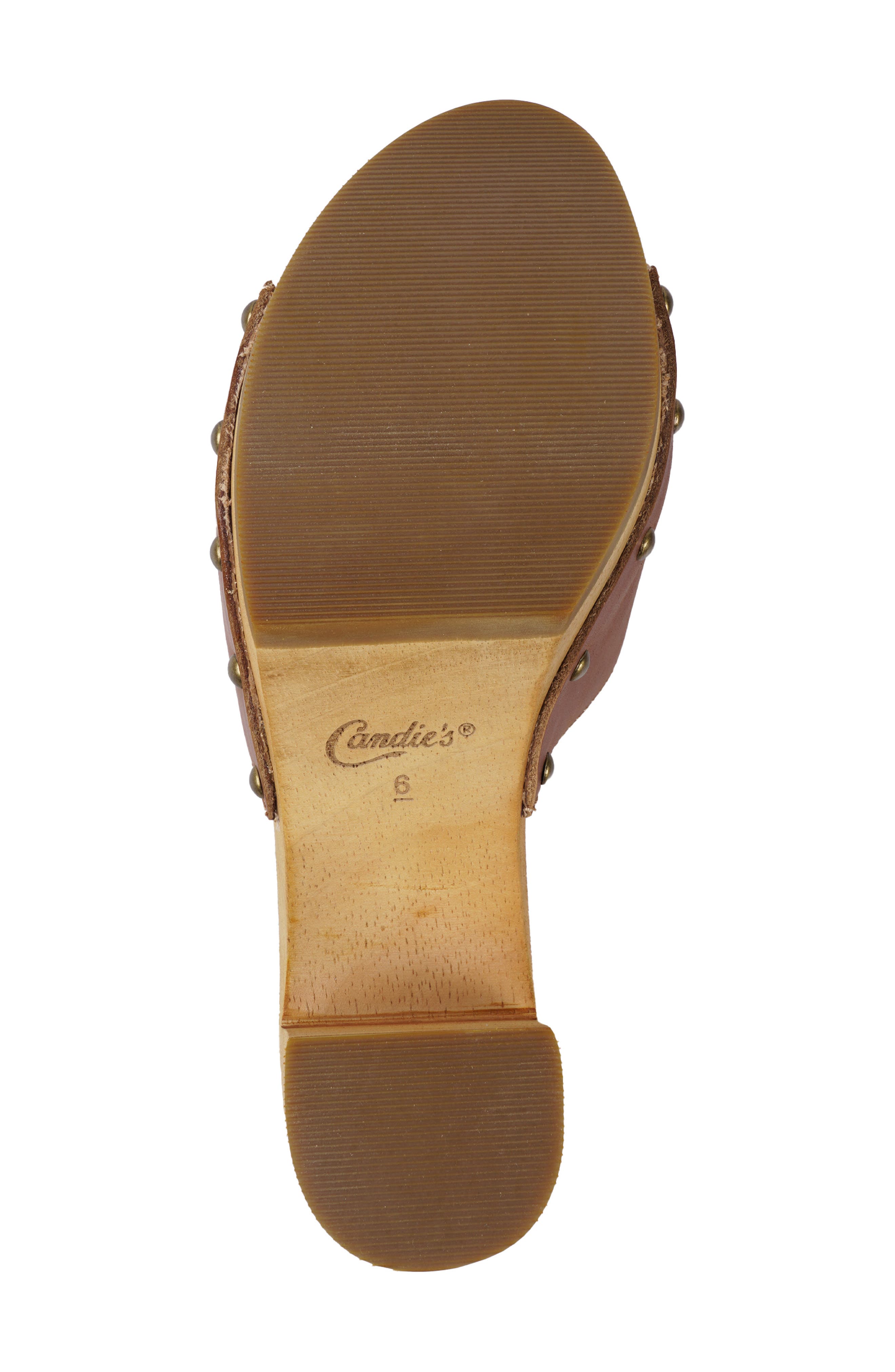 Candie's Fidda Platform Slide Sandal, Alternate, color, Tan Leather