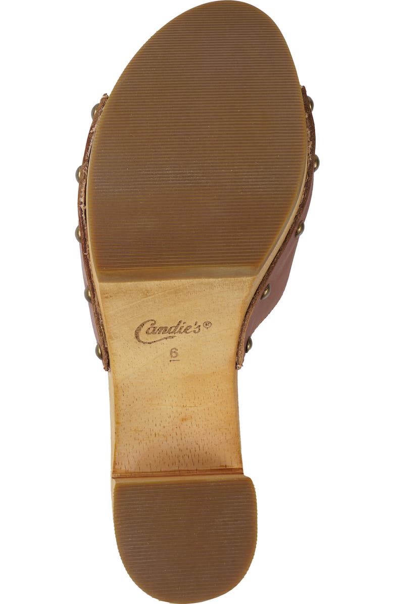 Candie's Fidda Platform Slide Sandal, Alternate, color, Tan Leather