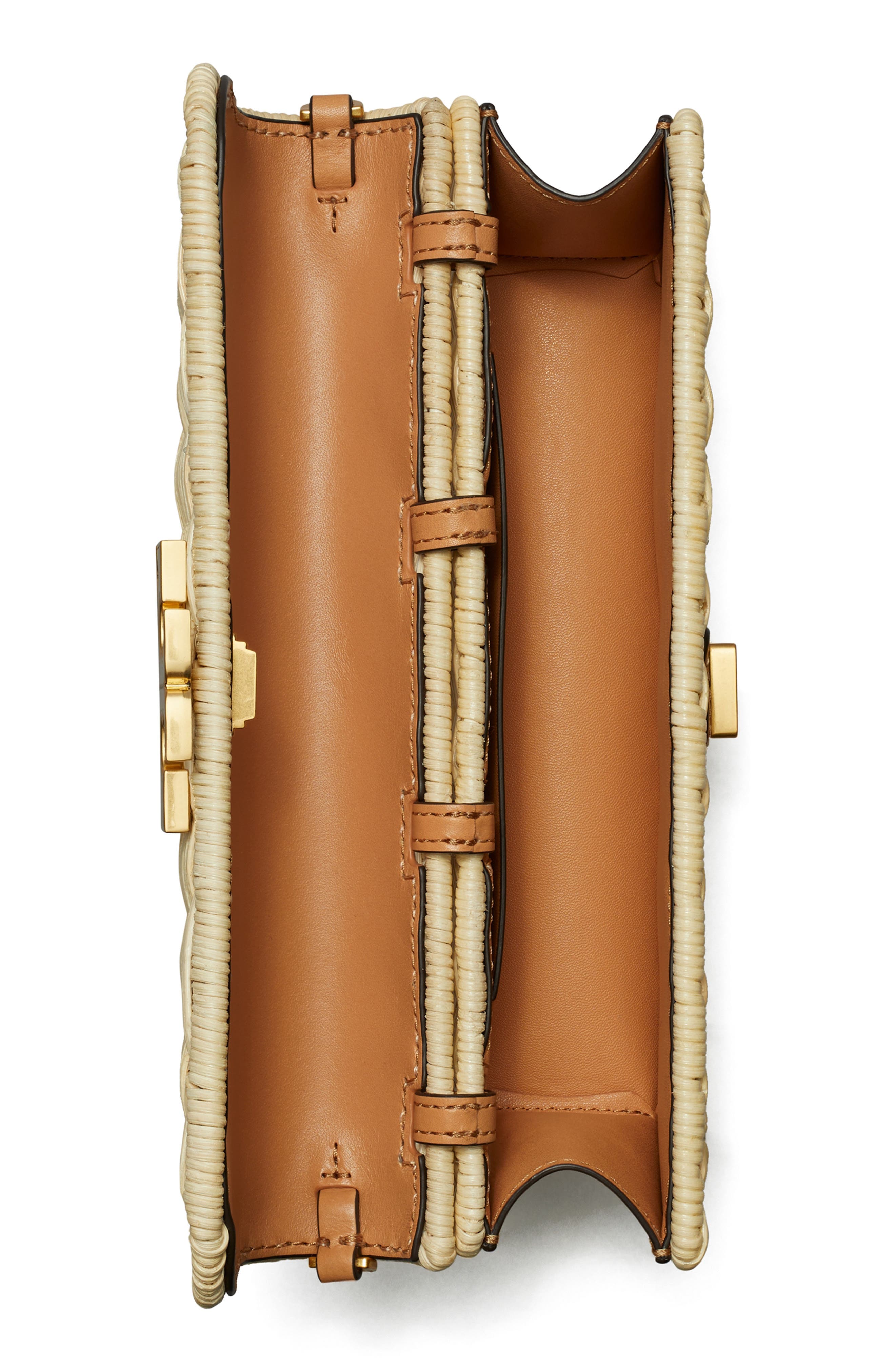 Tory Burch Eleanor Wicker Clutch, Alternate, color, 