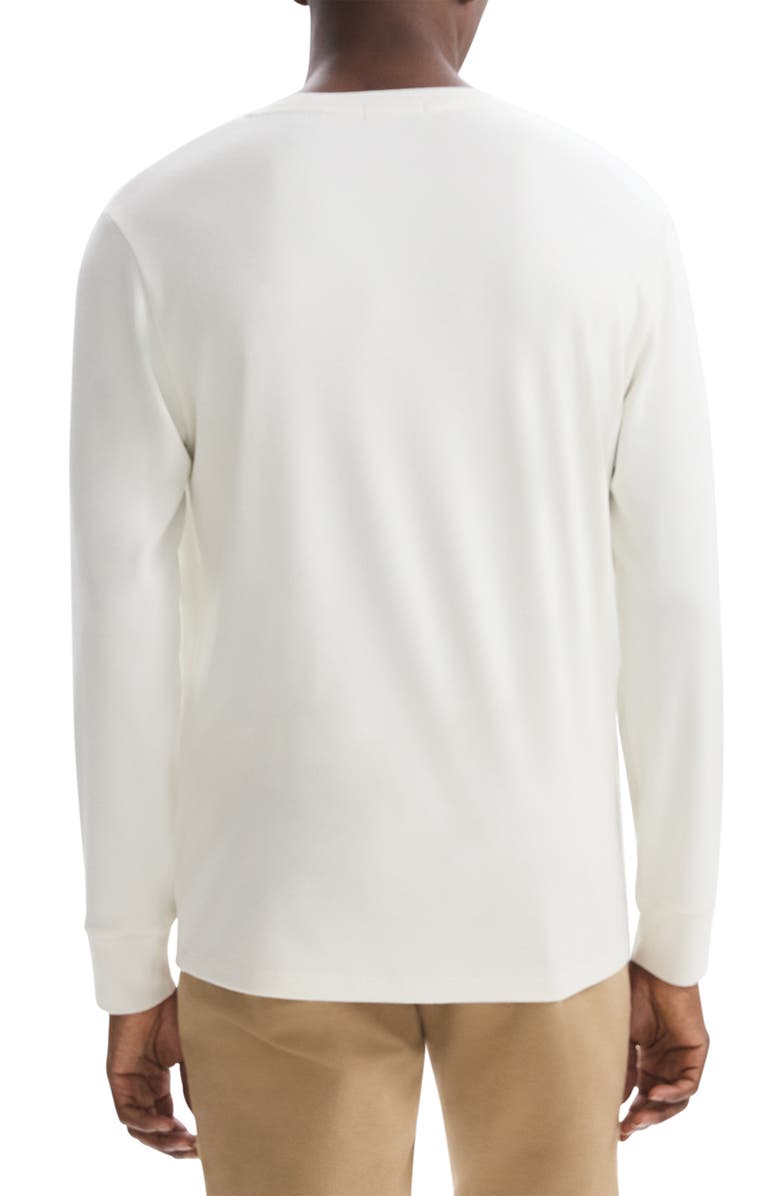 Theory Essential Long Sleeve T-Shirt, Alternate, color, Winter White - C01