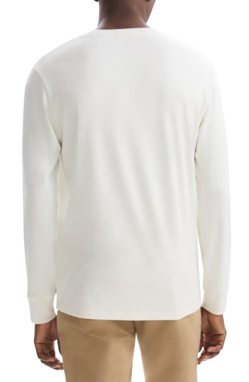 Theory Essential Long Sleeve T-shirt In White