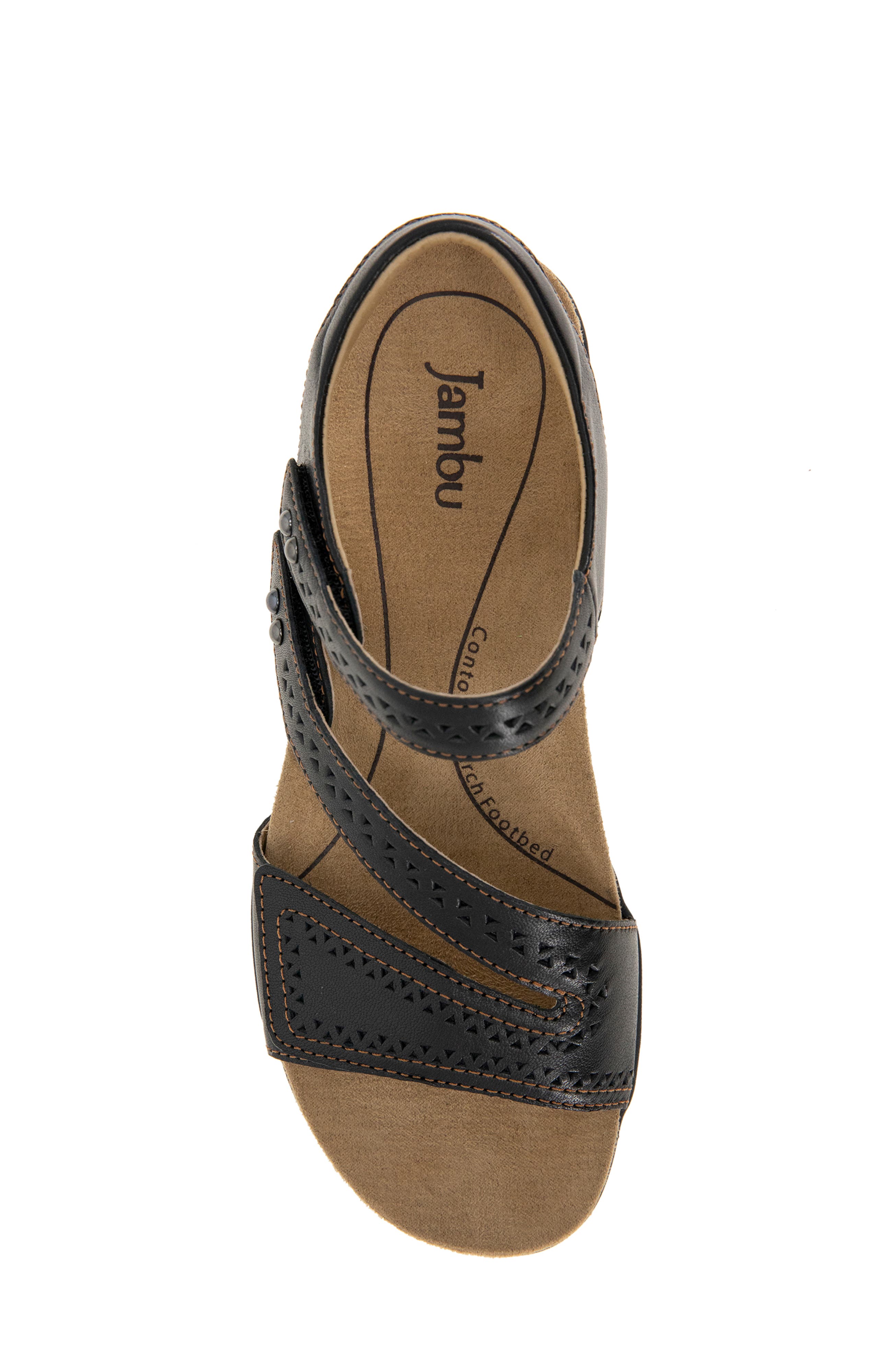 Makayla Casual Flat Sandal, Alternate, color, BLACK