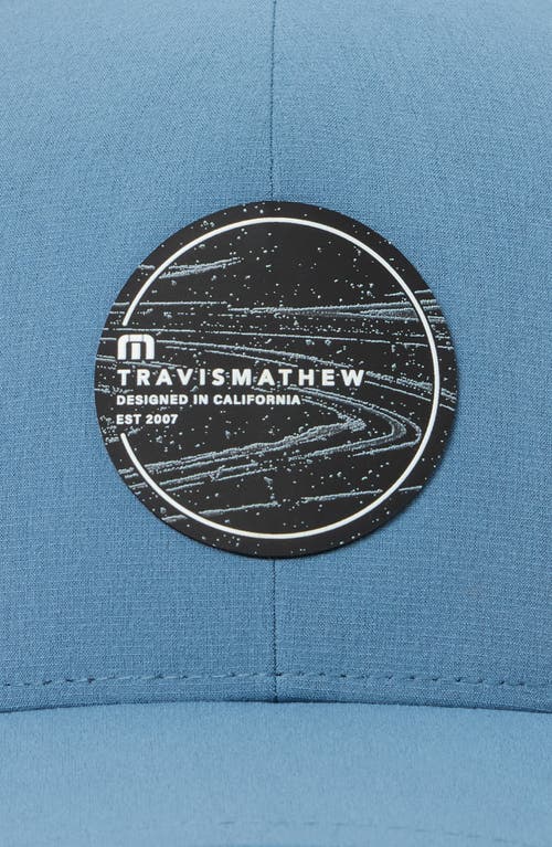 Travismathew Long Journey Snapback Baseball Cap In Captains Blue