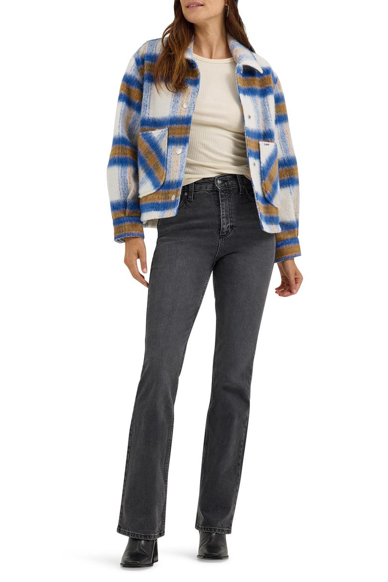 High Waist Bootcut Jeans, Alternate, color, REFINED BLACK
