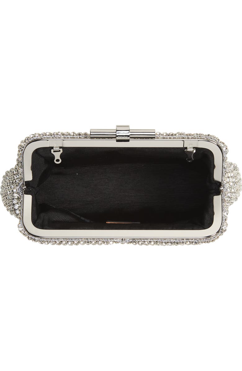 Reiss Adaline Crystal Embellished Clutch, Alternate, color, Silver