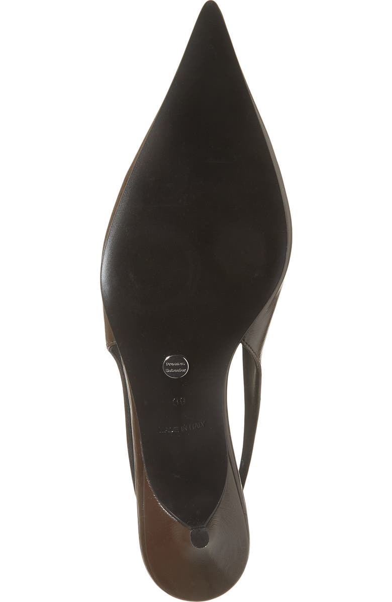Proenza Schouler Slash Pointed Toe Slingback Pump, Alternate, color, Chocolate