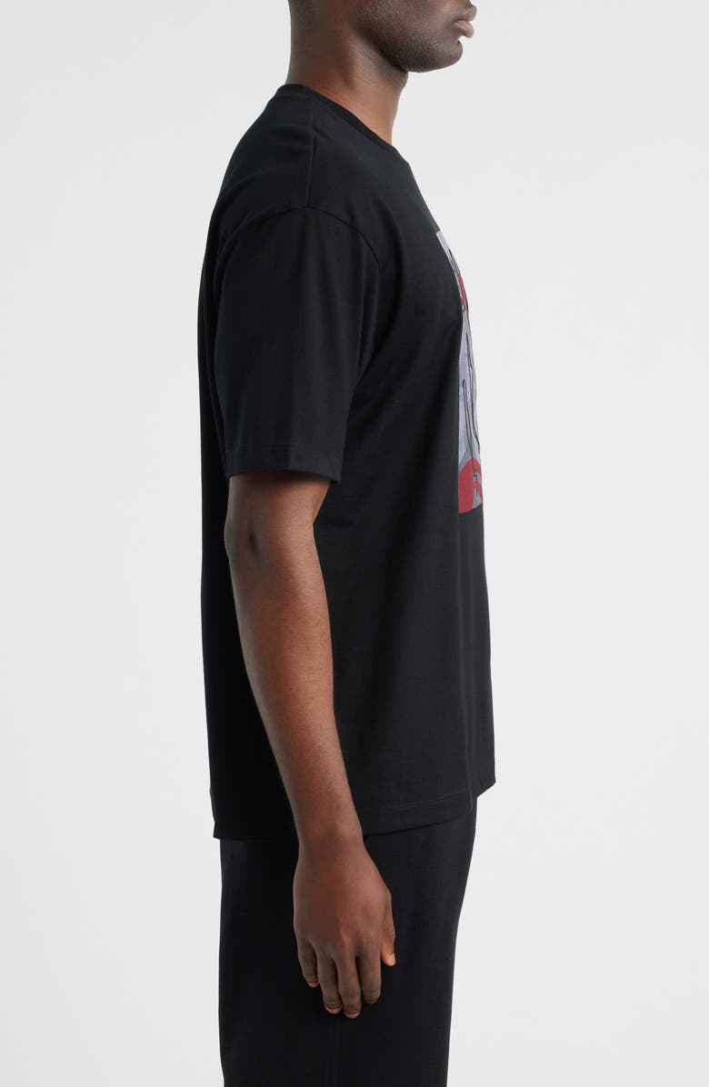 BOSS Tames Cotton Graphic T-Shirt, Alternate, color, Black