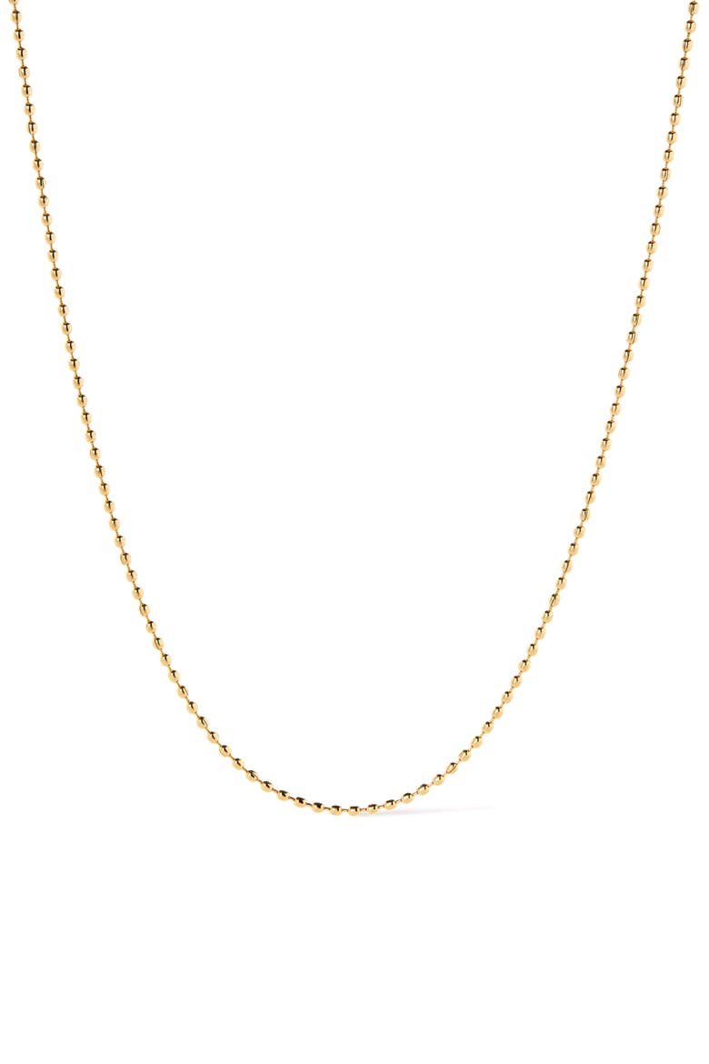 Dainty Gold Necklace - Gold Ball Chain, Main, color, Gold