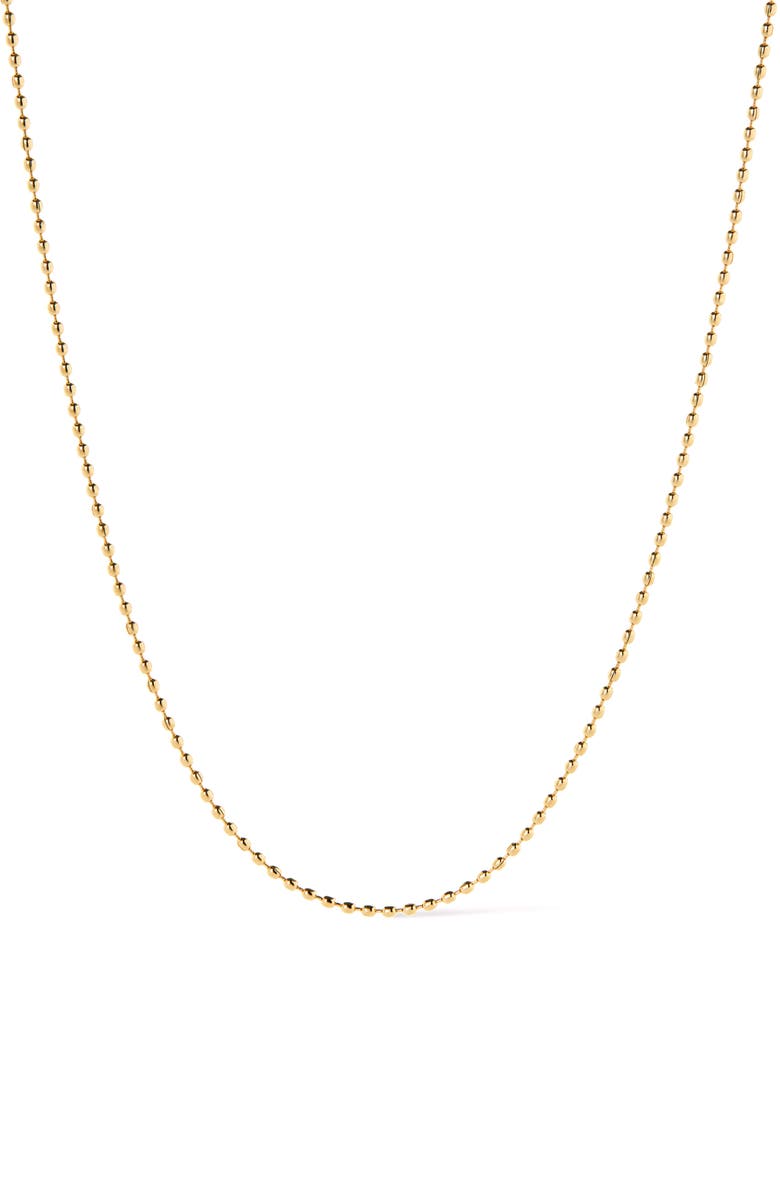 Ana Luisa Dainty Gold Necklace - Gold Ball Chain, Main, color, Gold