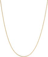 Ana Luisa Dainty Gold Necklace - Gold Ball Chain