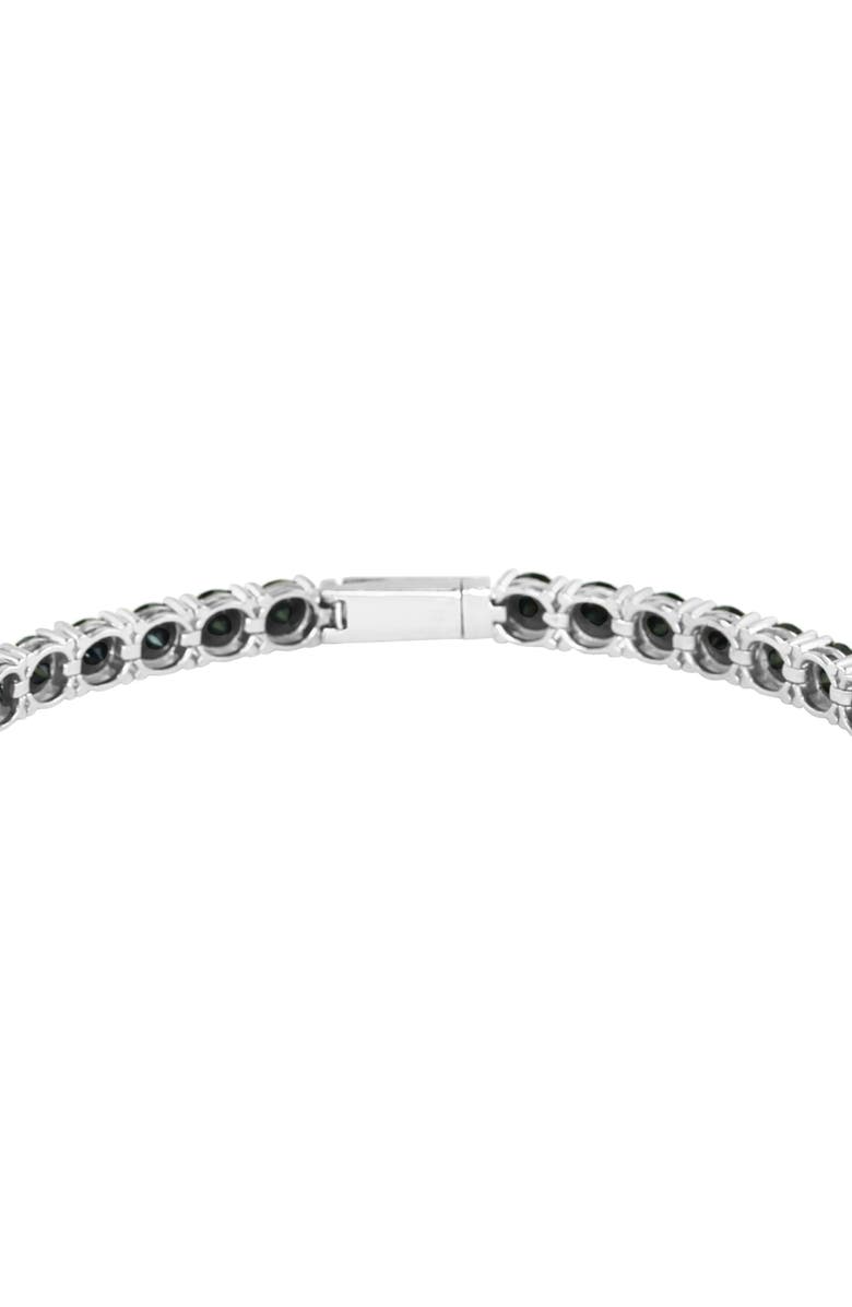 EFFY Sterling Silver Black Spinel Tennis Bracelet, Alternate, color,