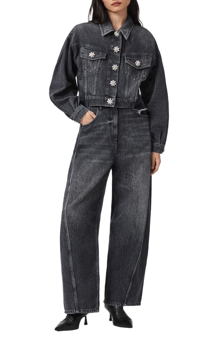AllSaints Beth Denim Jacket, Alternate, color, 