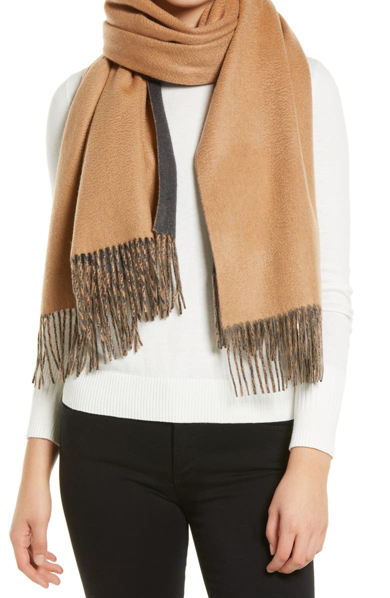 Nordstrom Cashmere Reversible Wrap, Alternate, color, 