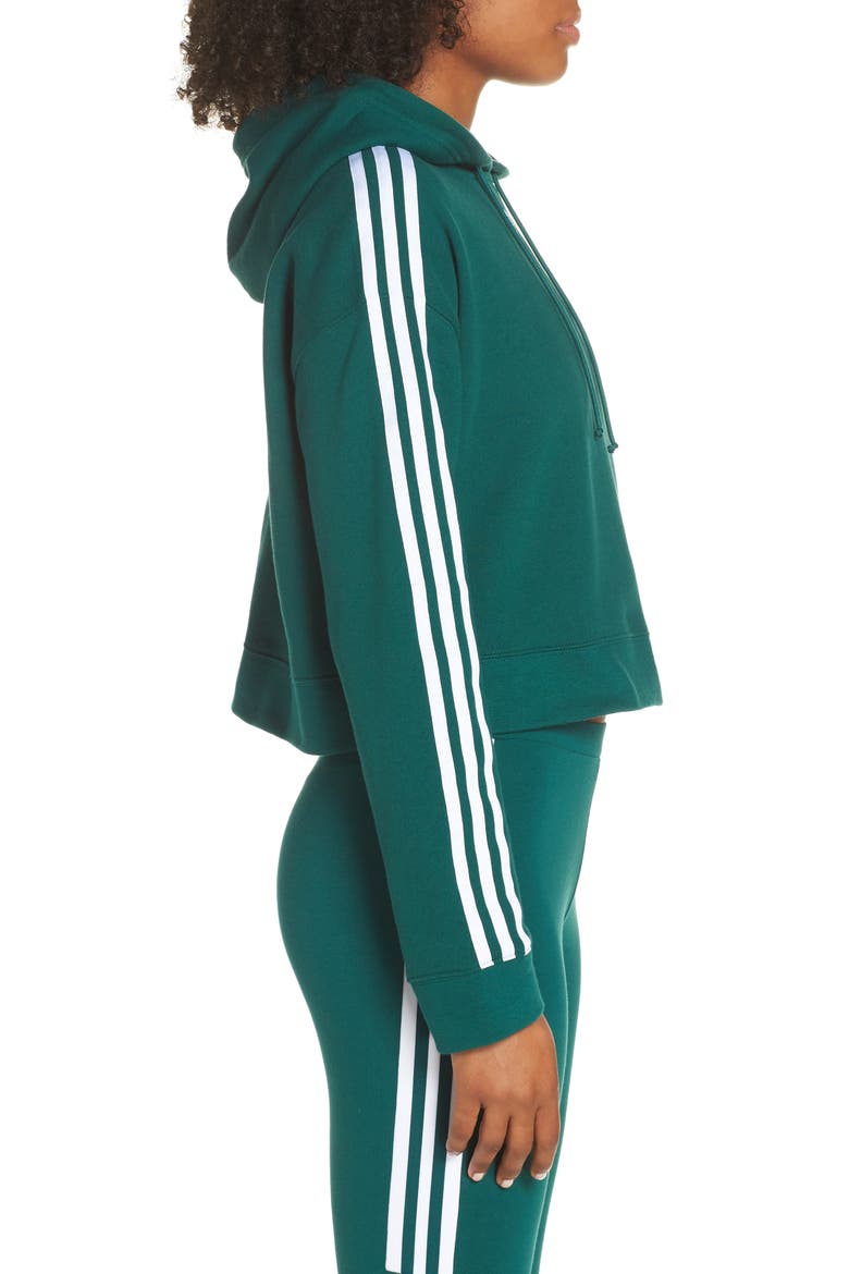 Crop Hoodie, Alternate, color, COLLEGIATE GREEN