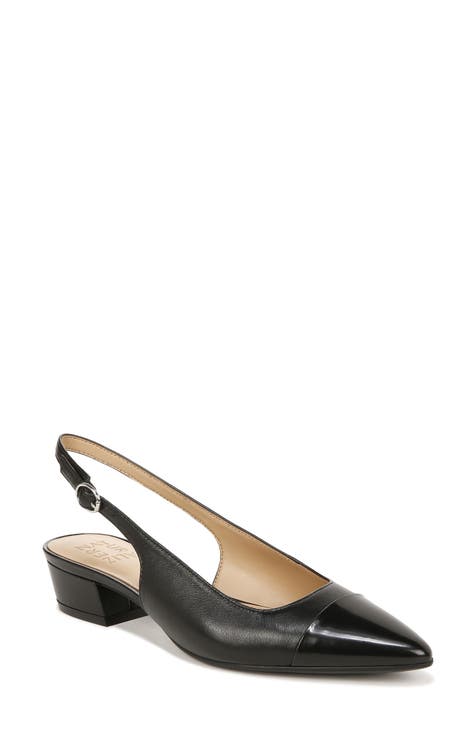 Black low heel dress shoes online