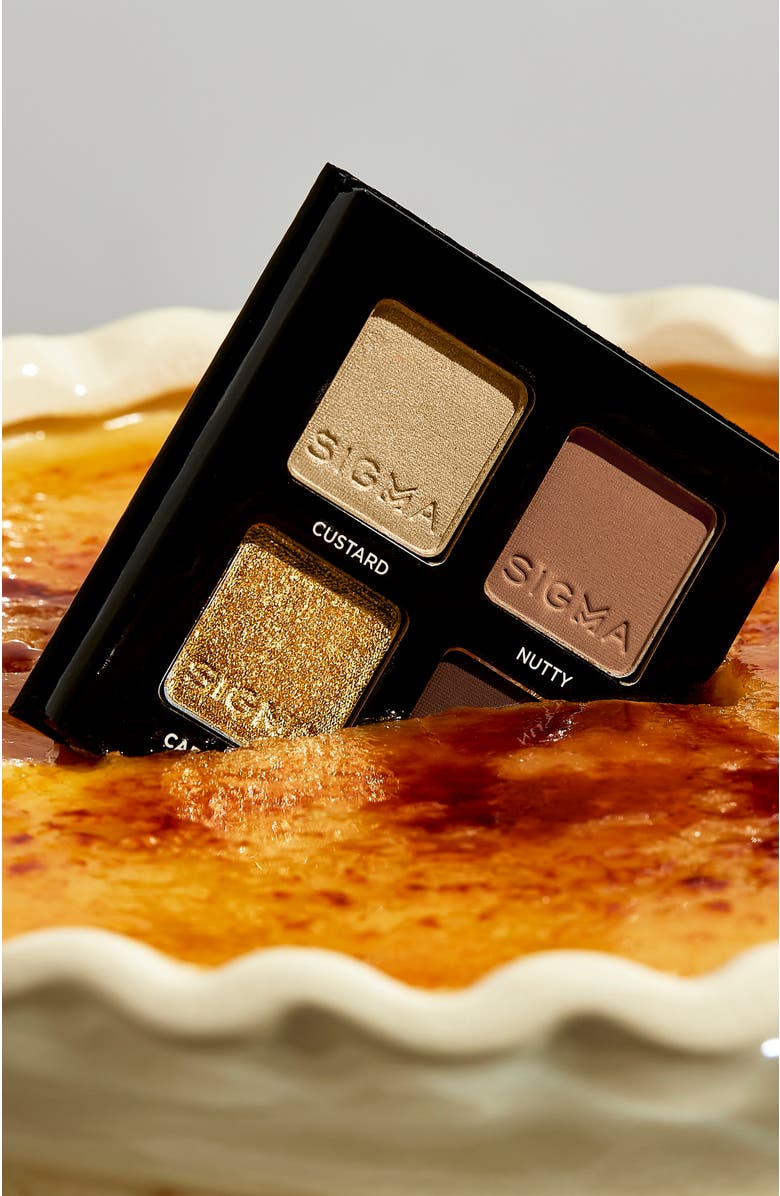 Sigma Beauty Eyeshadow Quad, Alternate, color, Crème Brûlée - Golden Neutrals