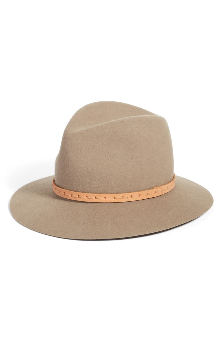 rag & bone Floppy Brim Wool Fedora, Main, color,