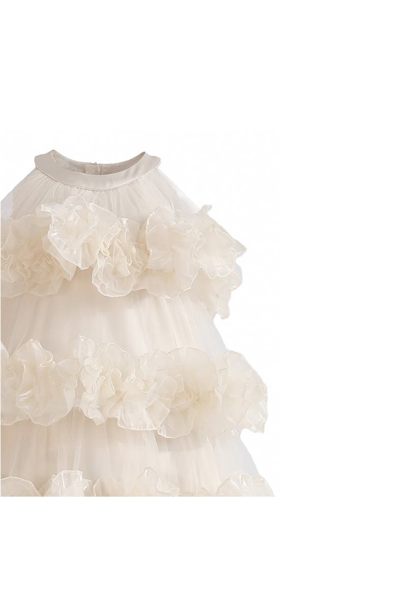 Elysia Tiered Ruffle Dress, Alternate, color, Cream