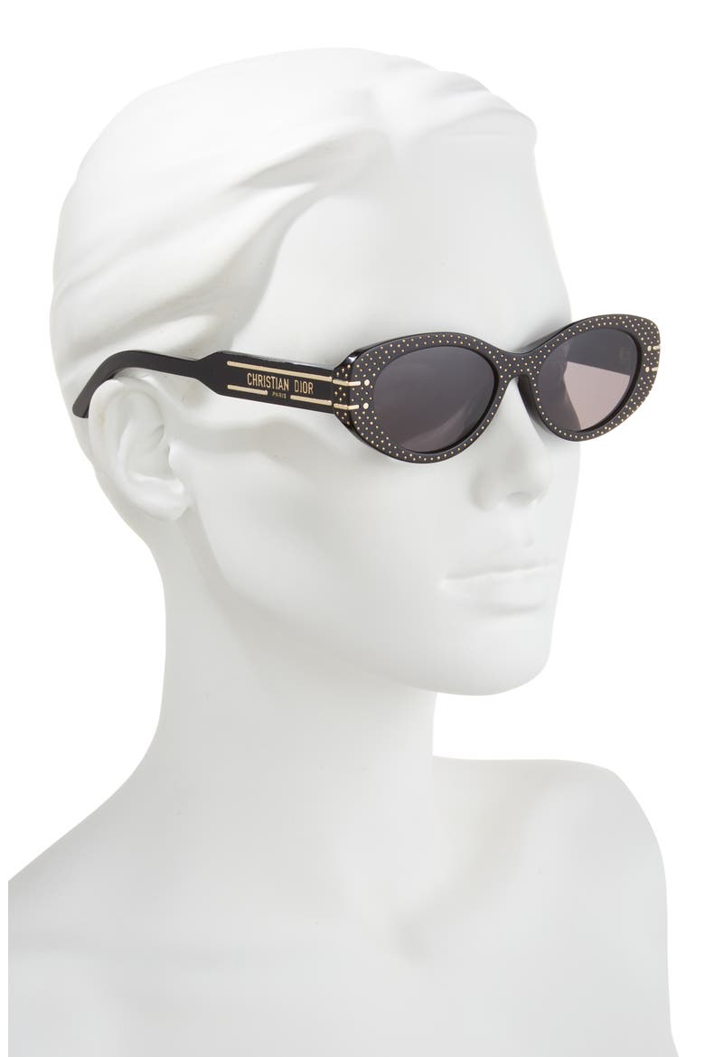 'DiorSignature B8U Butterfly Sunglasses, Alternate, color, BLACK/ OTHER / SMOKE