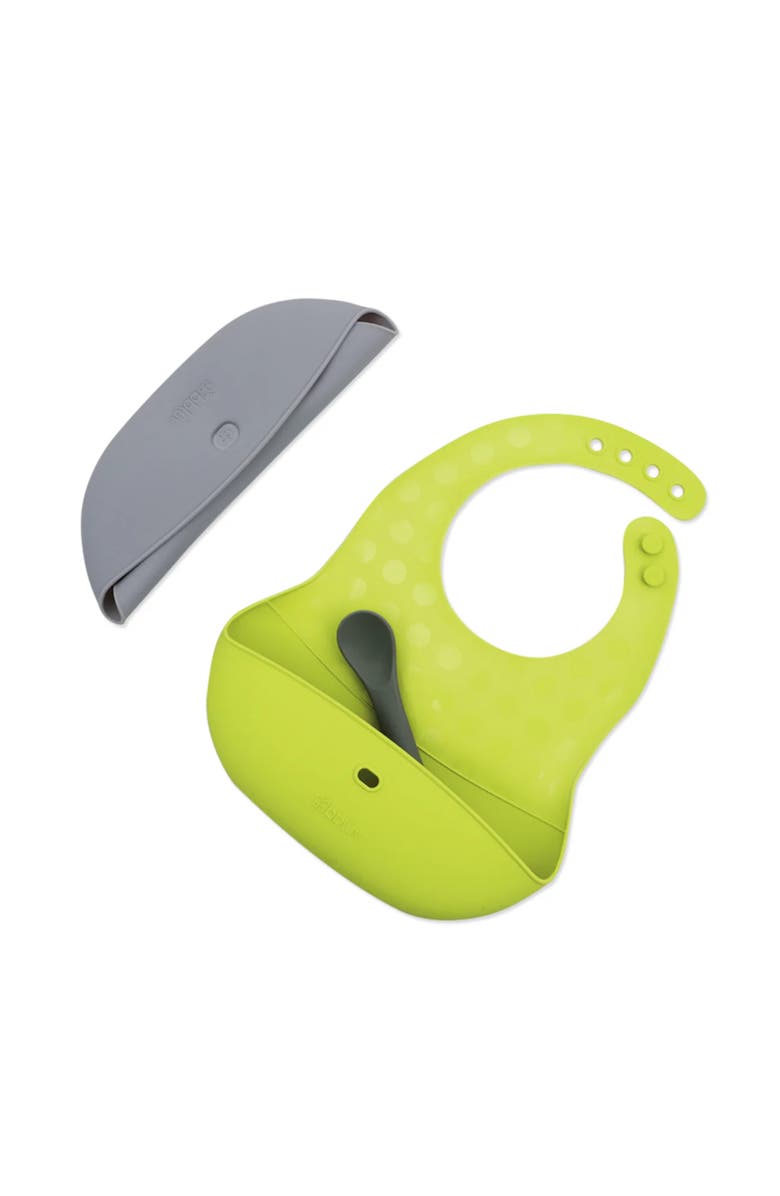 bbluv Pocket Portable Silicone Feeding Set, Alternate, color, Lime
