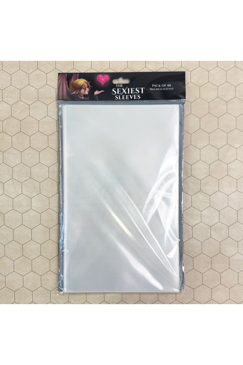 The Sexiest Sleeves 50 Pack, 10x6 Inches, XL Size, Clear Card Sleeves, Alternate, color, Clear