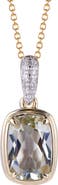 Kahn High Jewelry Green Amethyst Necklace with Diamonds