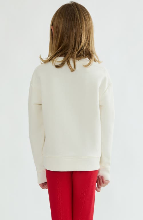 Beach Riot Kids' Little Cassia Cotton Blend Sweater In White