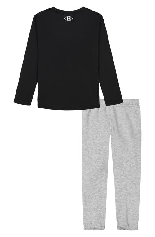 Under Armour Kids' Ua Tech™ Gradient Graphic T-shirt & Joggers Set In Black