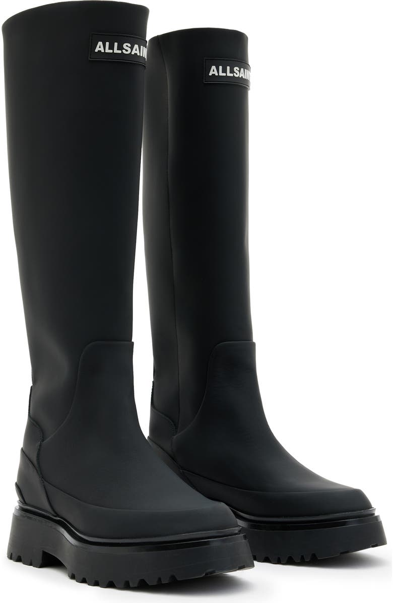 AllSaints Octavia Knee High Boot, Main, color,