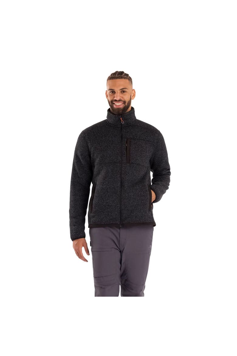 Bramall Fleece Jacket, Alternate, color, Black Marl