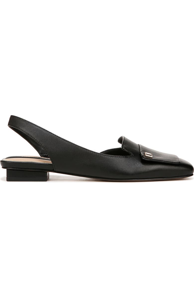 Franco Sarto Teagan Slingback Half d'Orsay Flat, Alternate, color, Black